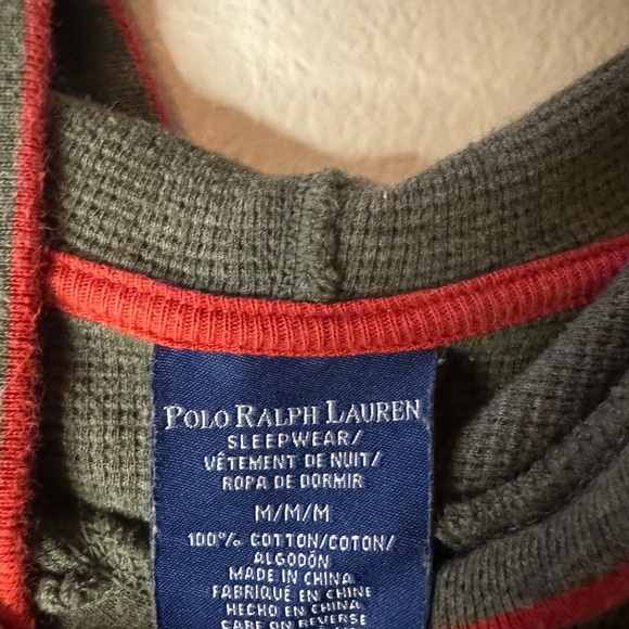 Polo by Ralph Lauren Charcoal Hoodie with Red Accents - Picture 3 of 6